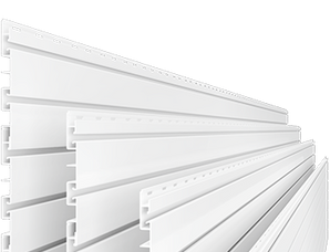 Trusscore Pvc White Slatwall 8Ft X 1/2" X 7"