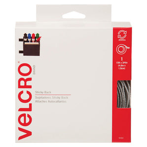 Velcro Hook & Loop Sticky Back 15ft x 3/4in