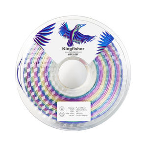 Hello3D Rainbow Kingfisher SILK PLA Filament