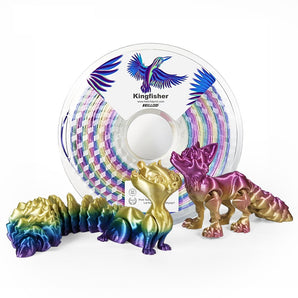 Hello3D Rainbow Kingfisher SILK PLA Filament