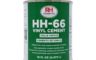 HH-66 Vinyl Cement used to evaluate PVC vinyl adhesive compatibility