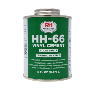 HH-66 Vinyl Cement used to evaluate PVC vinyl adhesive compatibility