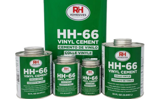 RH Adhesives HH-66 Vinyl Cement container sizes for vinyl tarp repair