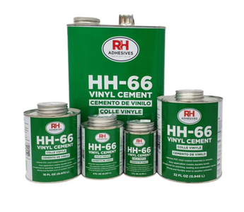 RH Adhesives HH-66 Vinyl Cement container sizes for vinyl tarp repair