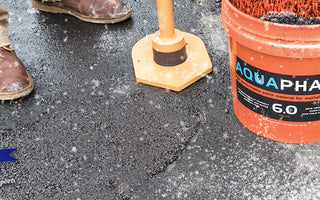 Aquaphalt - Permanent Repair for asphalt and concrete. Year Round