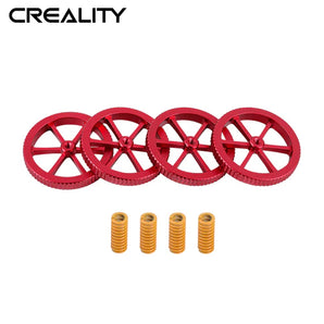 Creality Red Levelling Wheel & Springs 4pc Kit