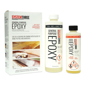 System Three General Purpose Epoxy Kits — Fast (#1), 1.5 pint