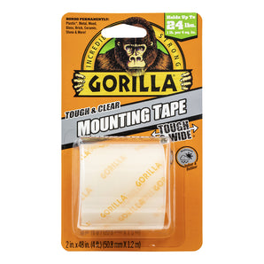 Gorilla Mounting Tape Clear-2In X 48In