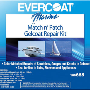 Evercoat Gelcote Repair Paste W/Cat 6 Colors 120ml
