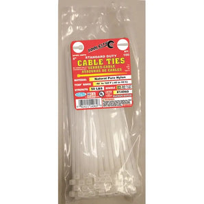 Tool City Cable Tie Standard Natural 14060 8"