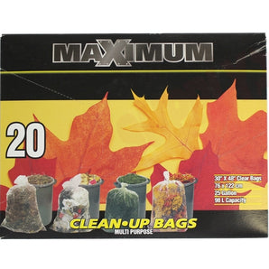 Maximum Clear Leaf Bags