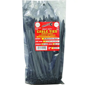 Tool City Cable Tie UV Heavy Duty Black 14151 7.9"