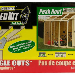 2X4 Basics Shed Kit Peak Roof