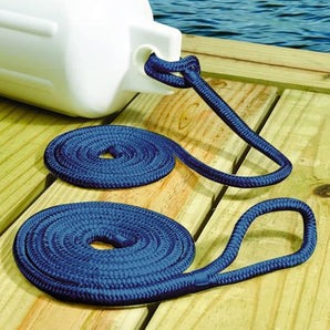 Seachoice Fender Line Navy Blue Braided 3/8in x 6ft 2pk 50-40971