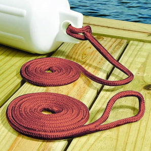 Seachoice Fender Line Red Braided 3/8in x 6ft 2pk 50-40941
