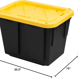 Greenmade Storage Bin Black/Yellow - 12Gal