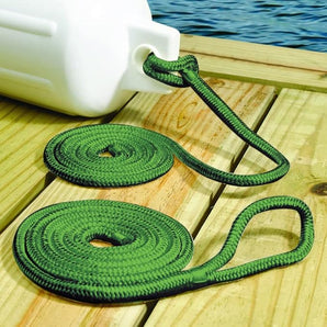 Seachoice Fender Line Forest Green Braided 1/4in x 6ft 2pk 50-40851