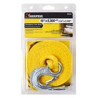Keeper Emergency Tow Strap Yellow 5000lbx2inx15ft
