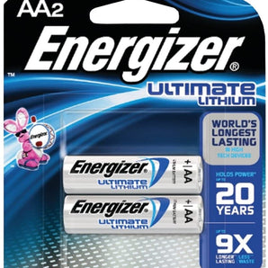 Energizer Lithium E2 Battery 2-Pack AA