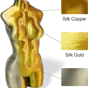Hello3D PLA Tri-Colour Gold/Silver/Copper