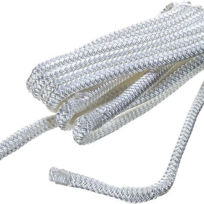 Seachoice Fender Line White Braided 3/8in x 6ft 2pk 50-40921