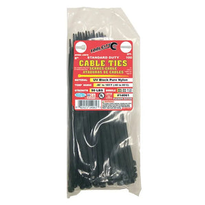 Tool City Cable Tie Standard Duty Black 14061 8"