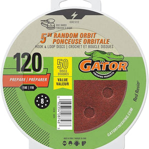 Gatorgrit Hook & Loop Sand Disc-5in-4pk-120G 3723-012
