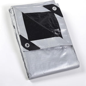 Black/Silver 14x14 Heavy Tarps