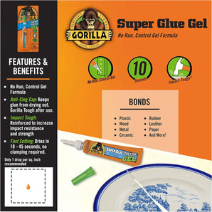 Gorilla Super Glue Ultra Control Tube 15g