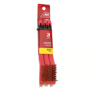 Ace Mini Wire Brush Brass 3-Pak 12171