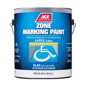 Ace Latex Zone Marking Paint White- 1 Gallon