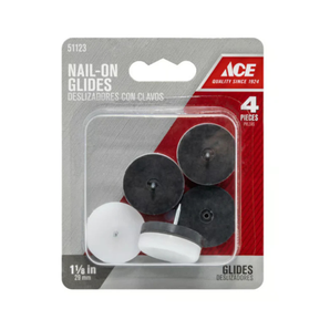 Ace Nail On Plastic Glide 1 1/16" - 4pk 51215