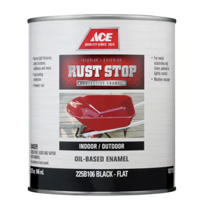 Ace Rust Stop Flat Black- 1 Quart