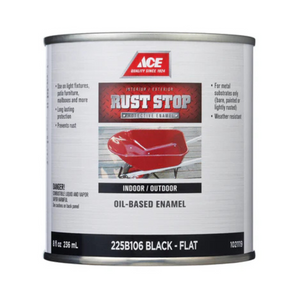 Ace Rust Stop Flat Black-8 Oz