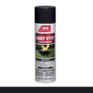 Ace Rust Stop Spray Bbq Flat Black