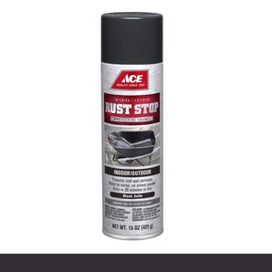 Ace Rust Stop Spray Satin Black-15Oz