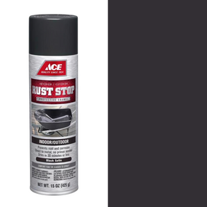 Ace Rust Stop Spray Satin Black-15Oz
