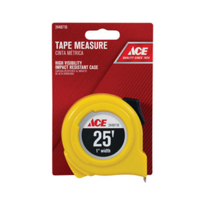 Ace Hi Vis. Tape Measure Yellow 1inx25ft