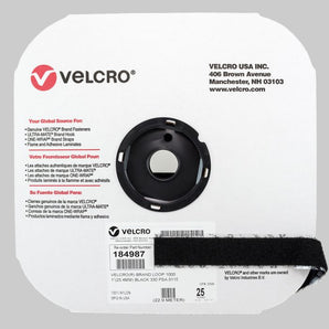 Velcro Black Loop - 1"