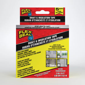 Flex Seal Draft and Insulation Tape - 2"x16' Clear