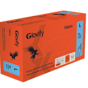 Box of Glovify Falcon gloves on a white background