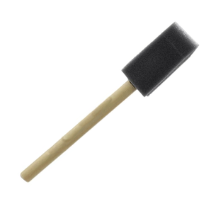Foam Brush Black 1in