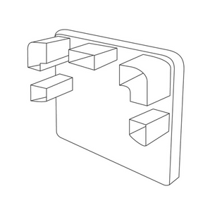 Gallina arcoPlus Polycarbonate 4303 End Cap Covergasket Stopper