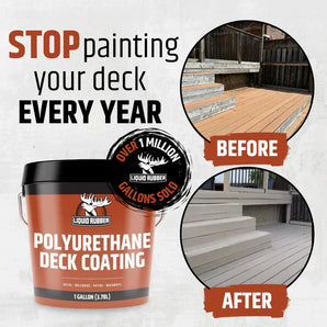 Liquid Rubber Deck Coating Misty Grey Smooth 15L (4 Gal)