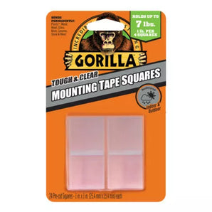 Gorilla Mounting Squares Clear