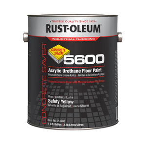 Rustoleum 5600 System Acrylic Urethane Floor Paint Silver Grey - 3.8 L