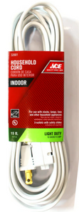 Ace Extension Cord White Interior 32681