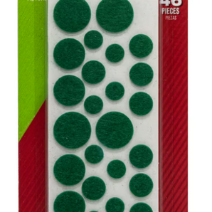 Ace Felt Pads Various Sizes Green 46-Pak  51265