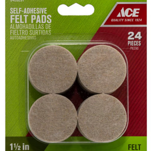 Ace Felt Pads 1 1/2 5426291