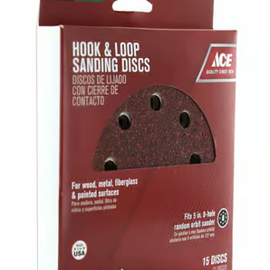 Ace Hook & Loop Sand Disc - 15pk 60G 2062735